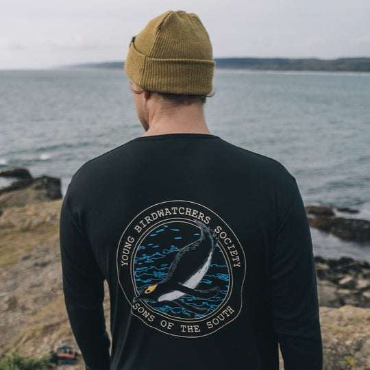 Back of Hoiho Long Sleeve Merino T-Shirt