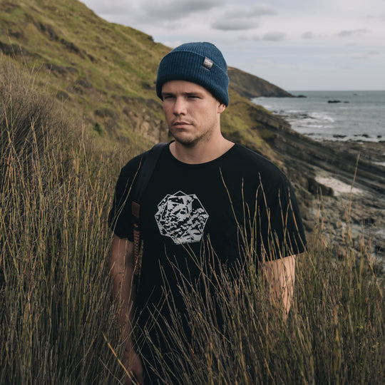 Mid Shot of Short Sleeve Merino Shirt Cloud Kingdom