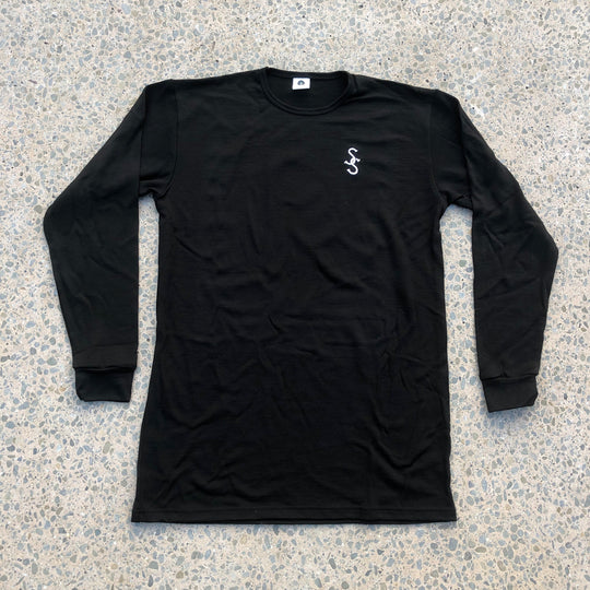 Basic Merino Long Sleeve T-Shirt Black