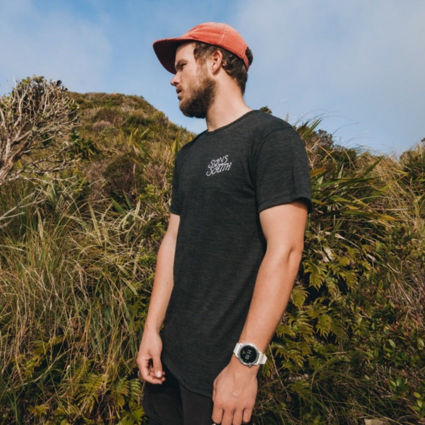 Logo Short Sleeve Merino T-Shirt Wide Shot